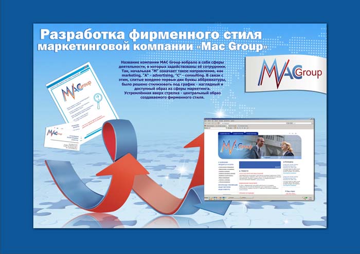 Разработка Фирменного стиля для Агентства маркетинговых решений МАК групп.