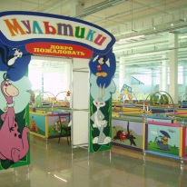 Комплексное оформление развлекательного центра в ТК Северозападный - Оформление мест продаж